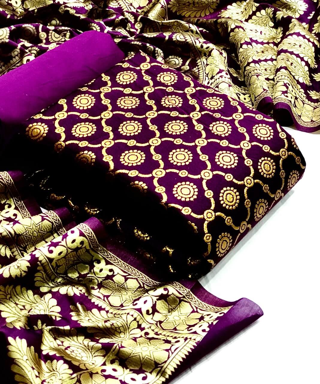 banarasi silk dress 39 latest fancy designer casual wear dress material collection  